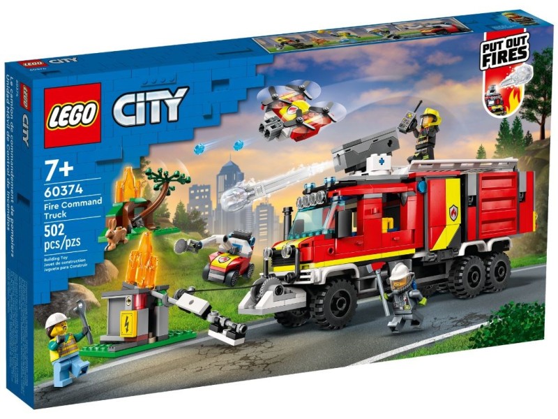 LEGO CITY 60374 FIRE COMMAND TRUCK 60374 – Lego Конструктори