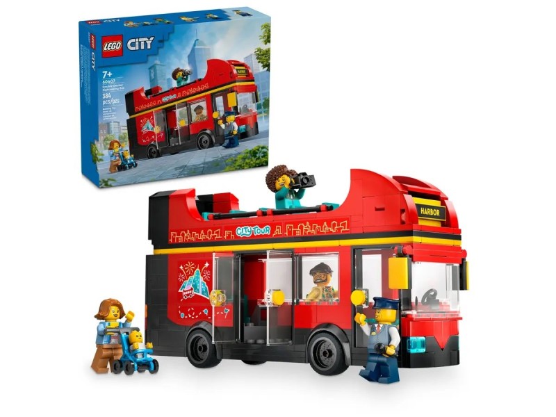 LEGO CITY 60407 Red Double-Decker Sightseeing Bus 60407 – Lego Конструктори