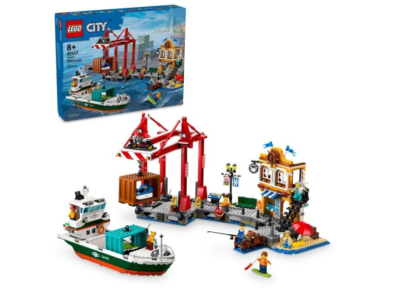 LEGO CITY 60422 Seaside Harbour with Cargo Ship 60422 – Lego Конструктори
