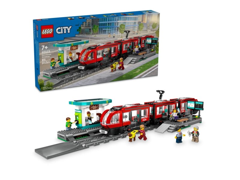 LEGO CITY 60423 Downtown Streetcar and Station 60423 – Lego Конструктори