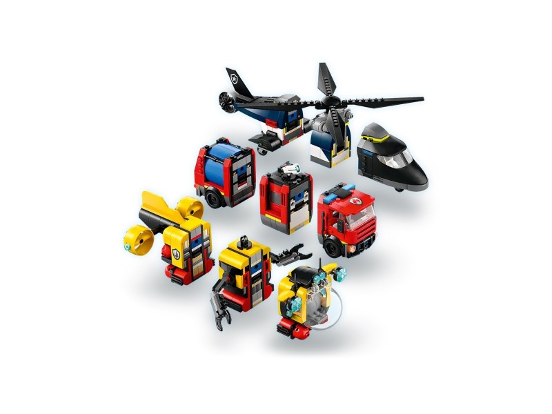 LEGO CITY 60462 Helicopter, Fire Truck and Submarine Remix 60462 – Lego Конструктори