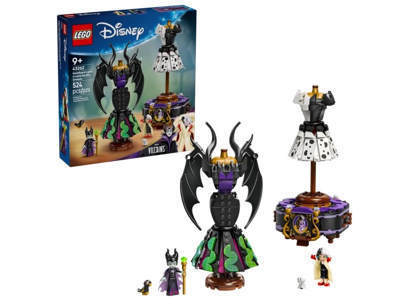 LEGO DISNEY 43262 Maleficents and Cruella de Vils Dresse 43262 – Lego Конструктори