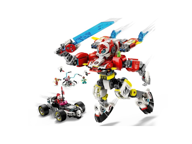 LEGO DREAMZZZ 71497 Coopers Tiger Mech and Zeros Hot Rod Car 71497 – Lego Конструктори