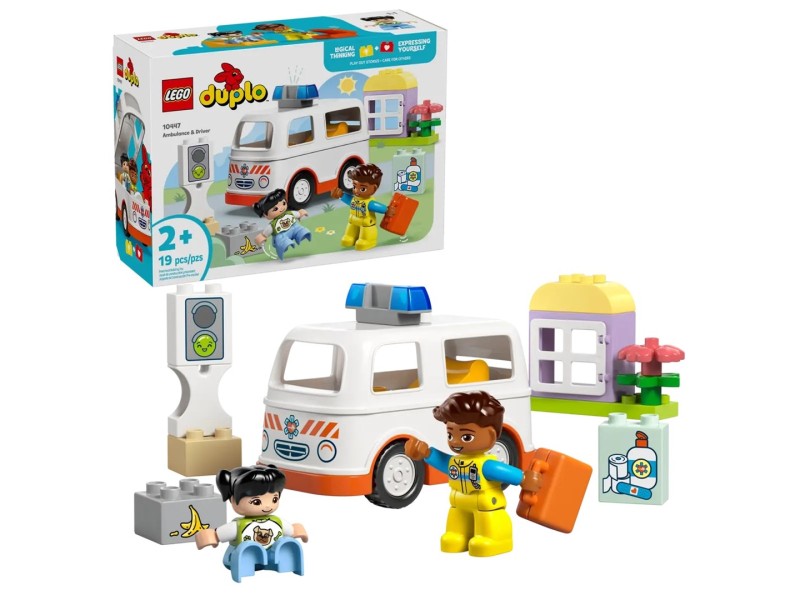 LEGO DUPLO 10447 Ambulance with Driver 10447 – Lego Конструктори