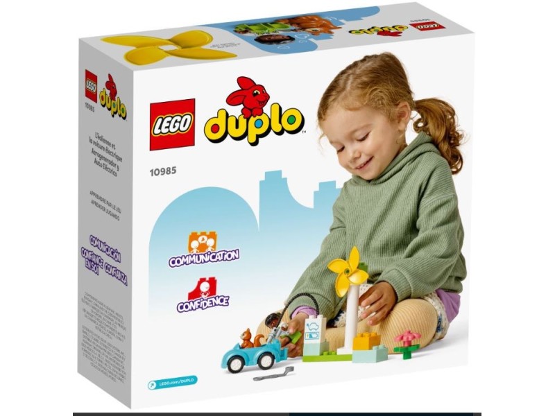 LEGO DUPLO 10985 WIND TURBINE AND ELECTRIC CAR 10985 – Lego Конструктори