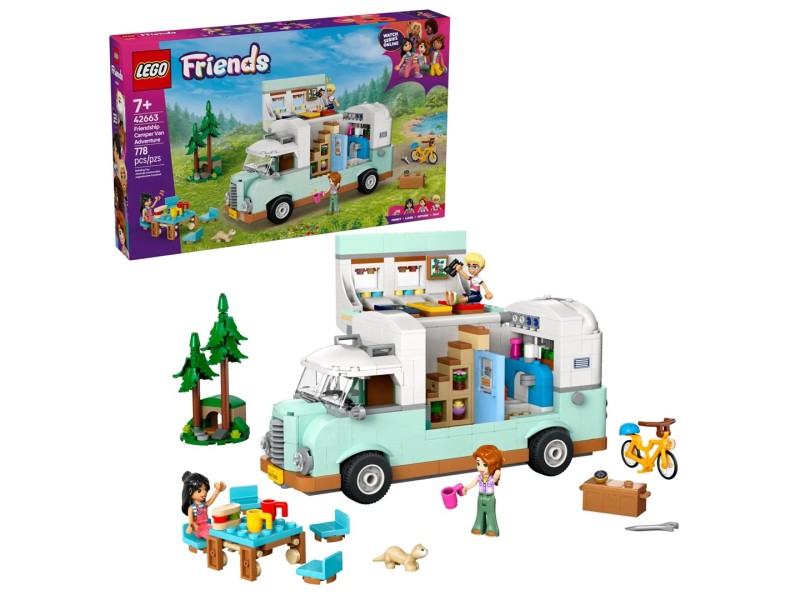 LEGO FRIENDS 42663 Friendship Camper Van Adventure 42663 – Lego Конструктори