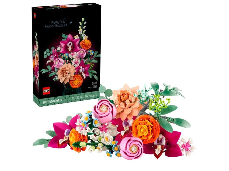 LEGO ICONS 10342 The Botanical Collection - Pretty Pink Flower Bouquet 10342 – Lego Конструктори