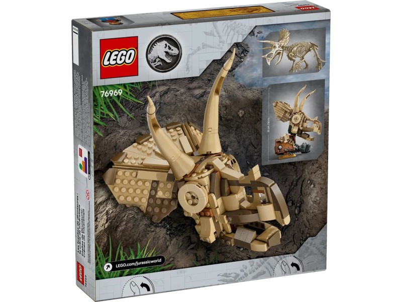 LEGO JURASSIC WORLD 76969 Dinosaur Fossils: Triceratops Skull 76969 – Lego Конструктори
