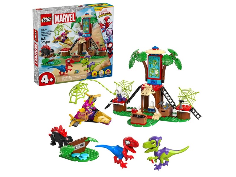 LEGO MARVEL 11200 Spidey and Gobby’s Raptor Battle at Tree House HQ 11200 – Lego Конструктори
