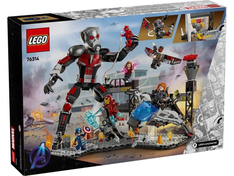 LEGO MARVEL 76314 Captain America: Civil War Battle 76314 – Lego Конструктори