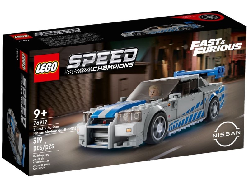 LEGO SPEED CHAMPIONS 76917 FAST & FURIOUS - NISSAN SKYLINE GT-R (R34) 76917 – Lego Конструктори
