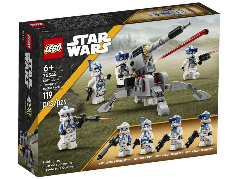 LEGO STAR WARS 75345 501ST CLONE TROOPERS BATTLE PACK 75345 – Lego Конструктори
