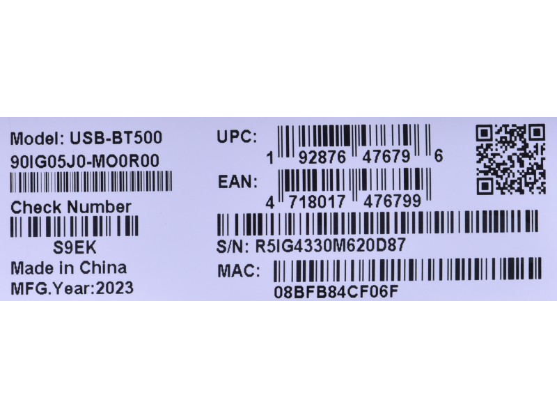 ASUS USB-BT500 network card Bluetooth 3 Mbit/s USB-BT500 – ASUS Мрежови карти