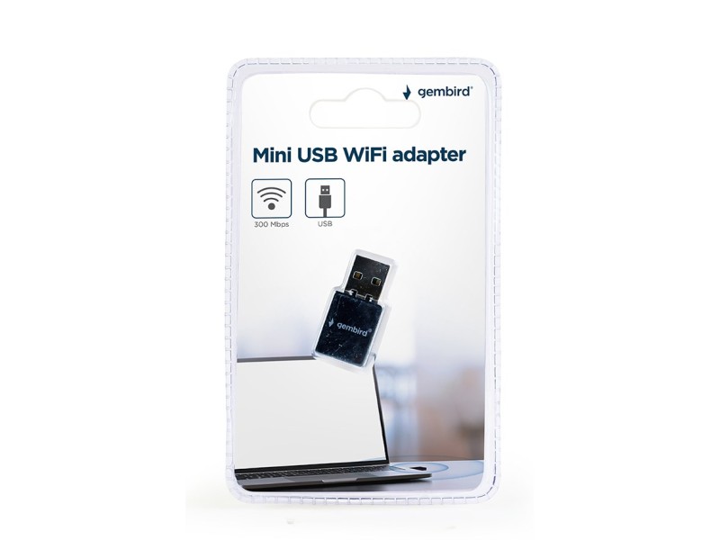 Gembird WNP-UA300-01 Mini USB WiFi adapter, 300 Mbps WNP-UA300-01 – GEMBIRD Мрежови карти