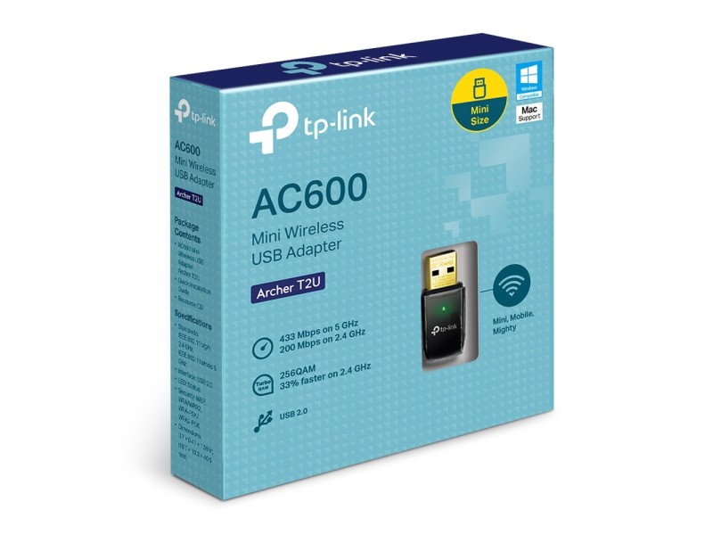 TP-LINK Archer T2U V3 WLAN 433 Mbit/s Archer T2U – TP-Link Мрежови карти