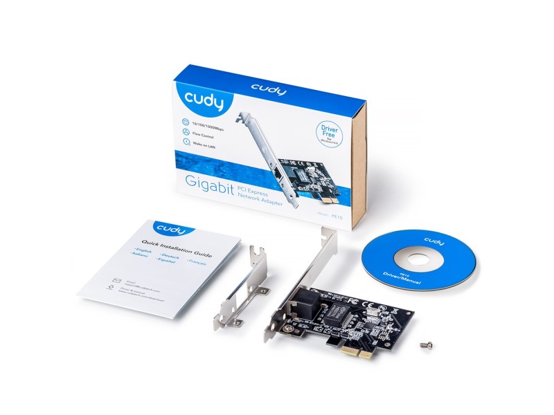 Cudy PE10 network card Internal Ethernet 1000 Mbit/s PE10 – Cudy Мрежови карти
