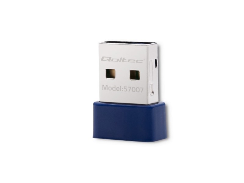 Qoltec 57007 Wireless Mini Bluetooth USB WiFi Adapter 57007 – Qoltec Мрежови карти