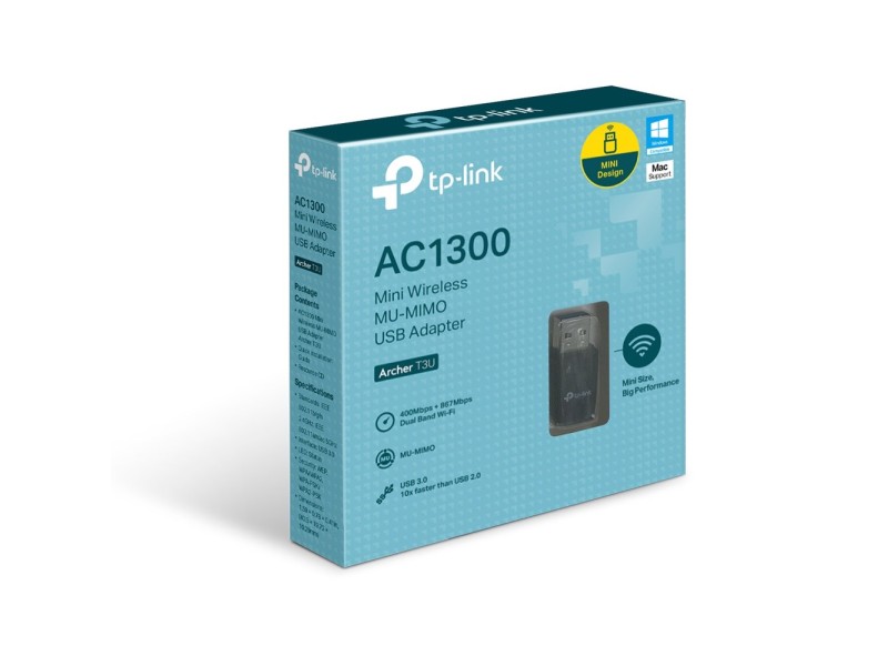 TP-Link Archer T3U WLAN 867 Mbit/s Archer T3U – TP-Link Мрежови карти