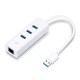 TP-Link UE330 laptop dock/port replicator Wired USB 3.2 Gen 1 (3.1 Gen 1) Type-A White UE330 – TP-Link Мрежови карти