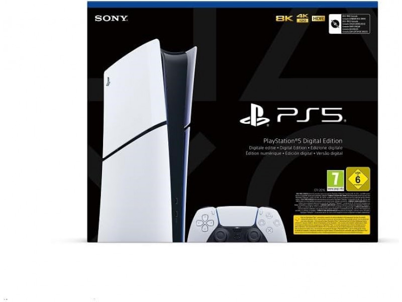 Console Sony PlayStation 5 Digital Slim Edition 1TB SSD Wi-Fi Black, White Console Sony PlayStation 5 Digital Slim Edition 1TB SSD Wi-Fi Black, White