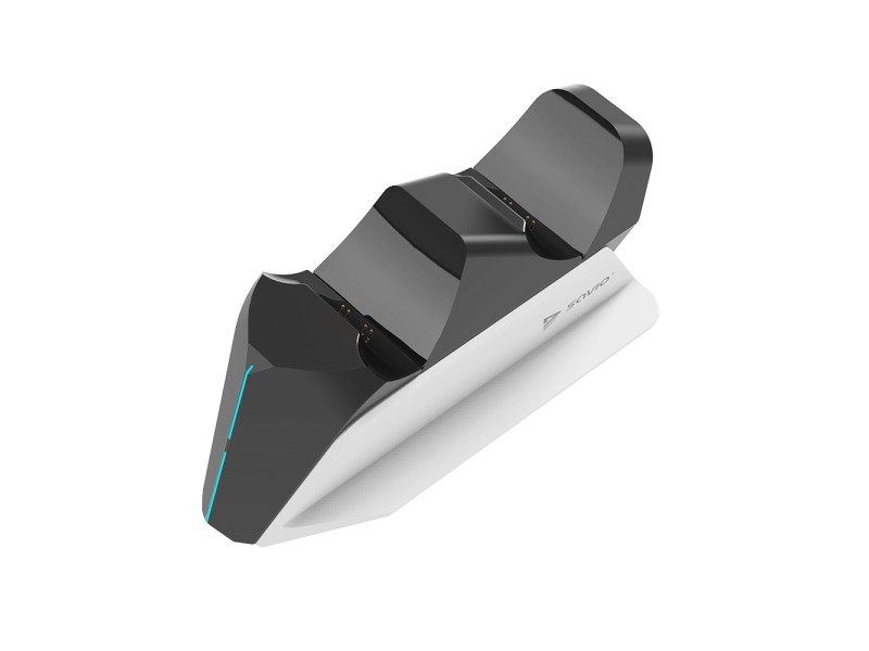 SAVIO GCS-01 Dual charging station for PS5 pads, Dual Sense, USB, black GCS-01 – SAVIO Docking станции за контролери