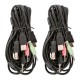 Manhattan HDMI KVM Switch 2-Port, 4K@30Hz, USB-A/3.5mm Audio/Mic Connections, Cables included, Audio Support, Control 2x computers from one pc/mouse/screen, USB Powered, Black, Three Year Warranty, Boxed 153522 – Manhattan KVM суичове