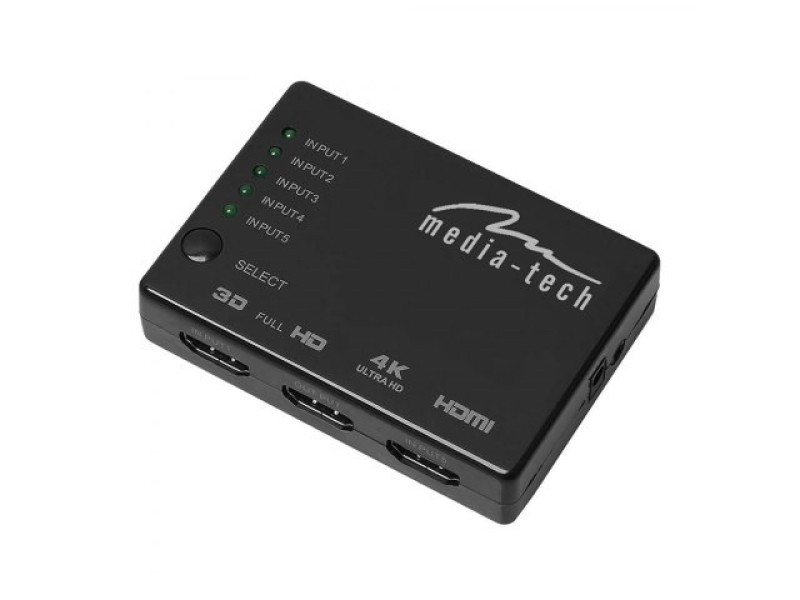 Switch 5xHDMI SWITCH 4K MT5207 MT5207 – Media tech KVM суичове