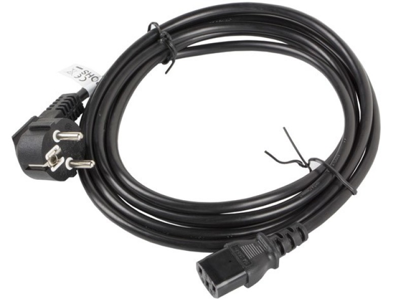 Lanberg CA-C13C-11CC-0030-BK power cable Black 3 m C13 coupler CEE7/7 CA-C13C-11CC-0030-BK – Lanberg  Захранващи кабели