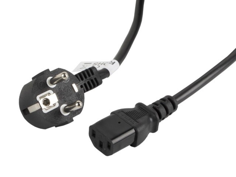 Lanberg CA-C13C-11CC-0050-BK power cable Black 5 m C13 coupler CEE7/7 CA-C13C-11CC-0050-BK – Lanberg  Захранващи кабели