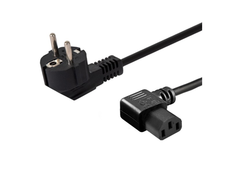 SAVIO Power cable Schuko (M) angled – IEC C13, 1.2 m CL-115 CL-115 – SAVIO Захранващи кабели