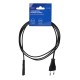 Savio CL-100 power cable Black 1.8 m IEC Type E (3.4 mm, 3.1 mm) IEC C7 CL-100 – SAVIO Захранващи кабели
