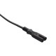 Savio CL-100 power cable Black 1.8 m IEC Type E (3.4 mm, 3.1 mm) IEC C7 CL-100 – SAVIO Захранващи кабели