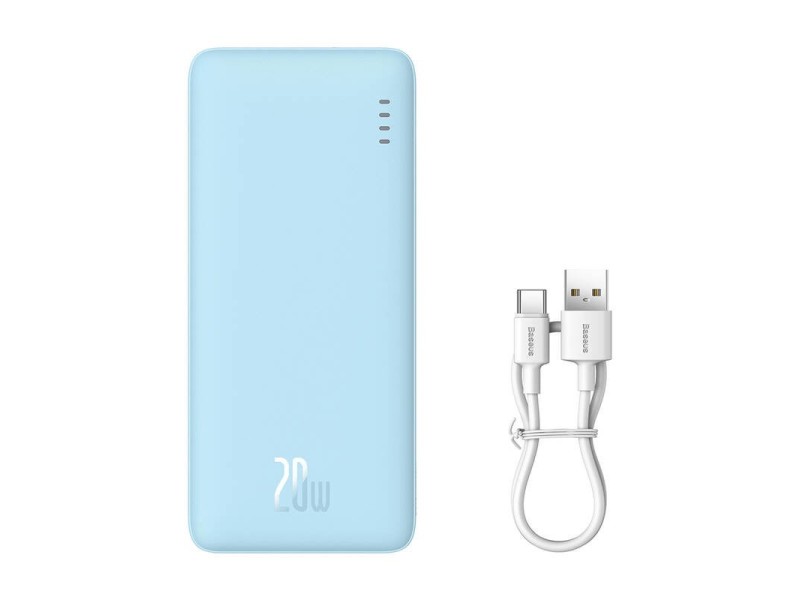 Baseus Airpow Lithium polymer power bank 10000 mAh 20 W Blue Baseus Airpow Lithium polymer power bank 10000 mAh 20 W Blue P10022801313-00 – Baseus Външни батерии