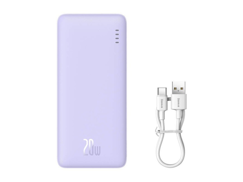 Baseus Airpow Lithium polymer power bank 10000 mAh 20 W Purple P10022801513-00 – Baseus Външни батерии