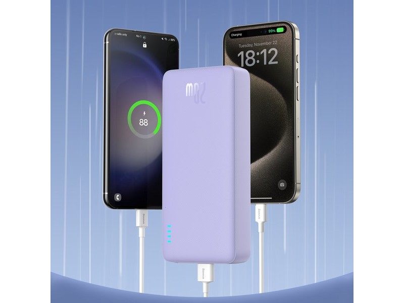 Baseus Airpow PPAP20K Lithium Polymer (LiPo) 20000 mAh Violet Baseus Airpow PPAP20K Lithium Polymer (LiPo) 20000 mAh Violet P10022804513-00 – Baseus Външни батерии