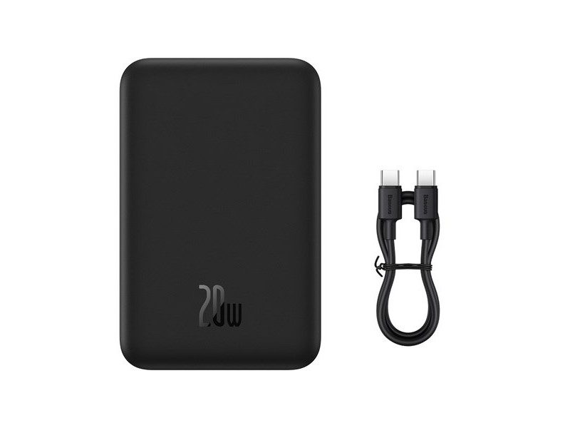 Baseus Magnetic Mini Powerbank Wireless charging 20000 mAh 20 W Black PPCX150001 – Baseus Външни батерии