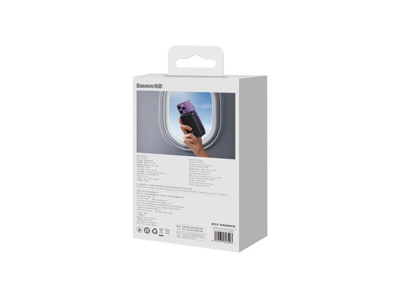 Baseus Magnetic Mini Powerbank Wireless charging 20000 mAh 20 W Black PPCX150001 – Baseus Външни батерии