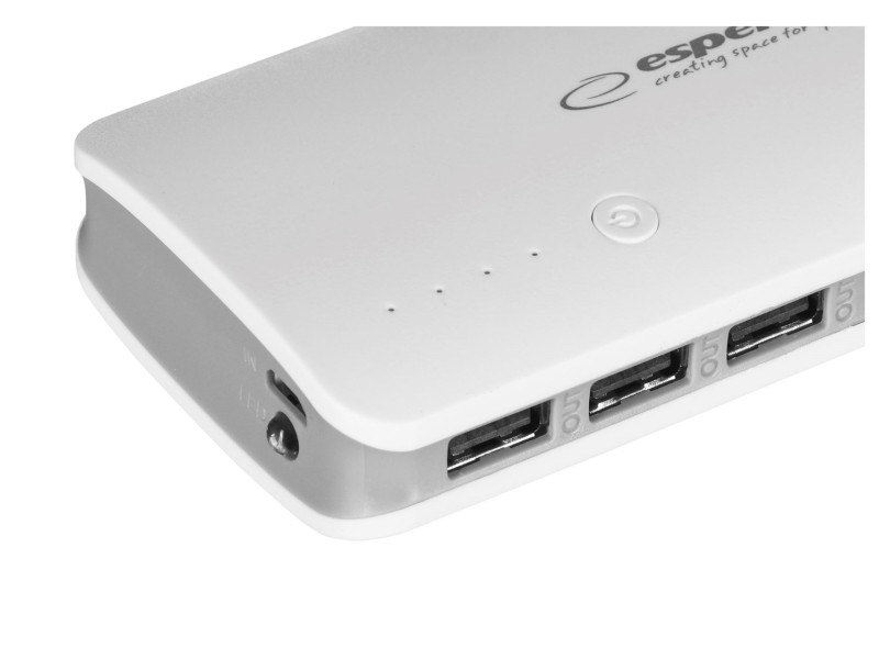 Esperanza EMP106WE Radium power bank Grey,White 8000 mAh EMP106WE – Esperanza Външни батерии