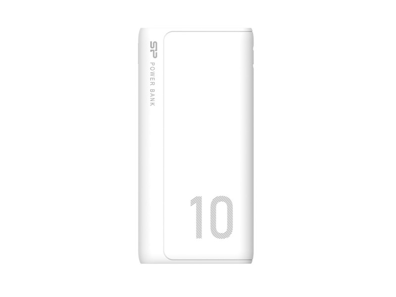SILICON POWER GP15 Powerbank External battery 10000 mAh 2x USB 2.1A (SP10KMAPBKGP150W) White SP10KMAPBKGP150W – SILICON POWER Външни батерии