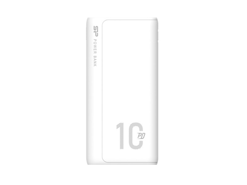 SILICON POWER QP15 Powerbank External battery 10000 mAh 2x USB QC 3.0 1x USB-C PD (SP10KMAPBKQP150W) White SP10KMAPBKQP150W – SILICON POWER Външни батерии