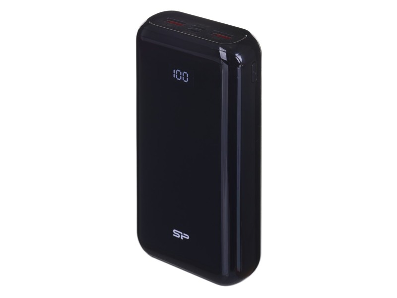 SILICON POWER QS28 Powerbank External battery 20000 mAh 2x USB QC 3.0 1x USB-C PD (SP20KMAPBKQS280K) Black SP20KMAPBKQS280K – SILICON POWER Външни батерии