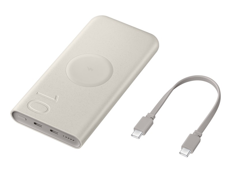 Samsung EB-U2510XUEGEU power bank 10000 mAh Wireless charging Beige EB-U2510XUEGEU – Samsung Външни батерии