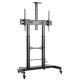 Techly Steel Trolley Floor Support with adjustable height, for TV from 60 to 100 107111 – TECHly Професионални телевизори, монитори и аксесоари