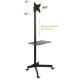 Techly Trolley Floor Stand LCD/LED/Plasma TV Stand 19-37 100723 – TECHly Професионални телевизори, монитори и аксесоари