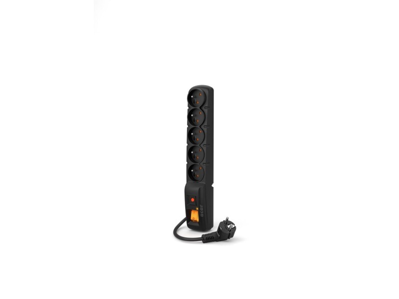 ACAR F5 Black 5 AC outlet(s) 230 V 1.5 m W0099 – Acar Разклонители
