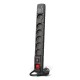 ACAR W2436 surge protector Black 6 AC outlet(s) 230 V 1.5 m W2436 – Acar Разклонители