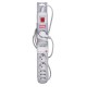 Activejet APN-8G/3M-GR power strip with cord APN-8g/3m-GR – Activejet Разклонители