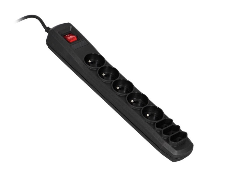 Activejet APN-8G/5M-BK power strip with cord APN-8g/5m-BK – Activejet Разклонители