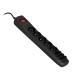 Activejet APN-8G/5M-BK power strip with cord APN-8g/5m-BK – Activejet Разклонители