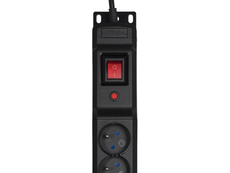 Activejet COMBO 12 socket power strip 1,5m black COMBO/12gn/1,5m/cz – Activejet Разклонители